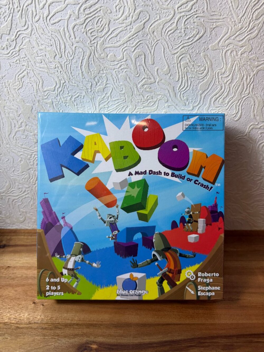 Kaboom! A Mad Dash to Build or Crash Board Game Blue Orange Games - New & Sealed